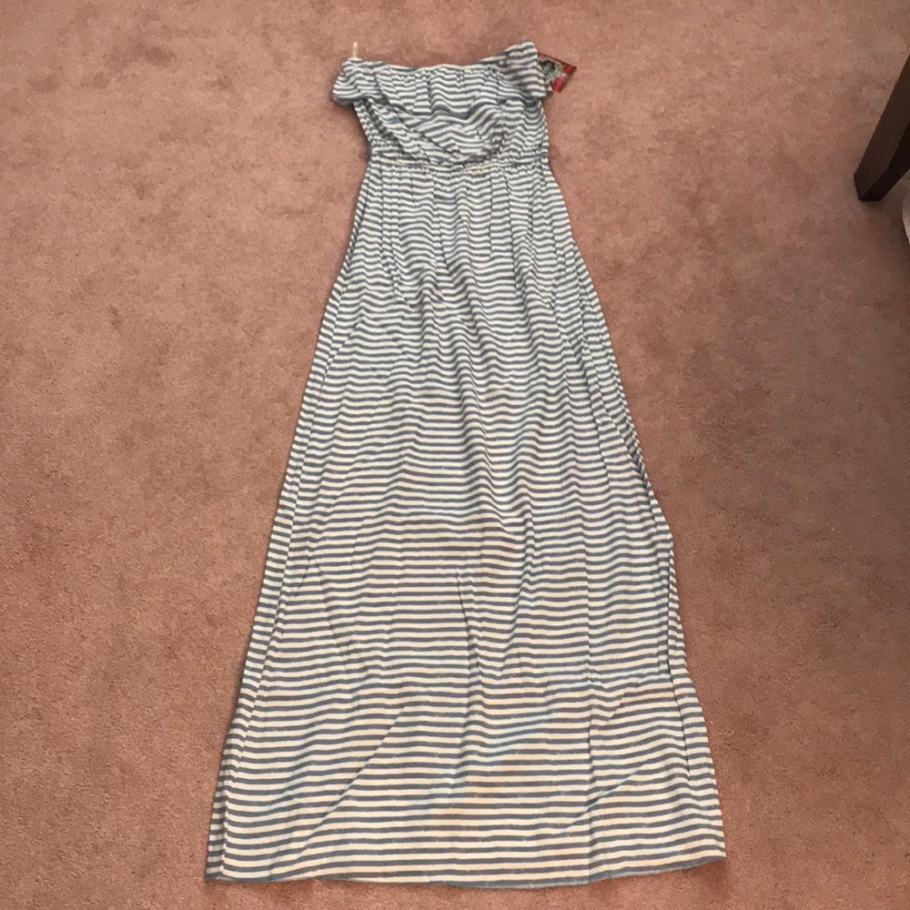 Strapless maxi dress